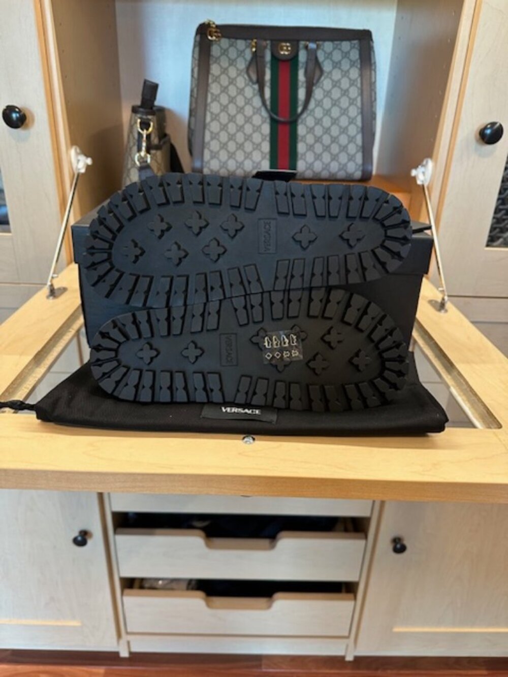 Versace Medusa Black Slides Size 38 New in Box - Picture 5 of 7
